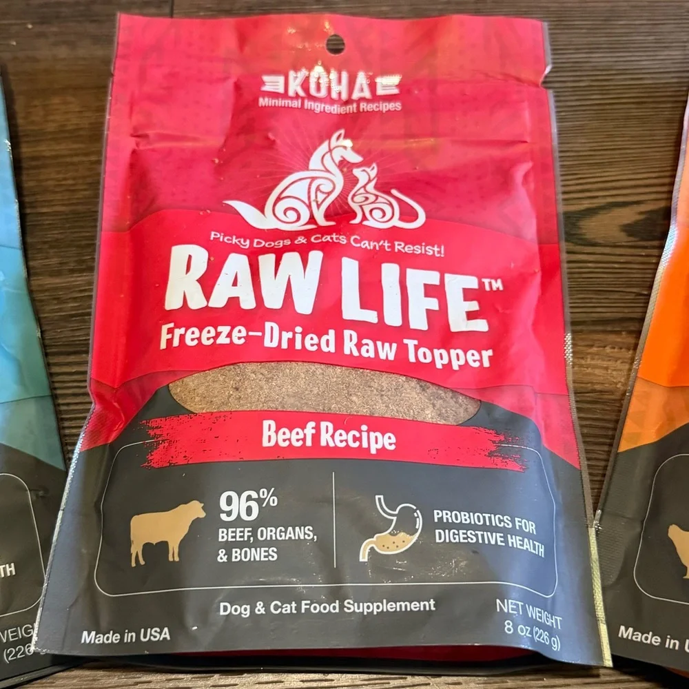 Raw Life Freeze Dried Meal Toppers - 3 Packages
